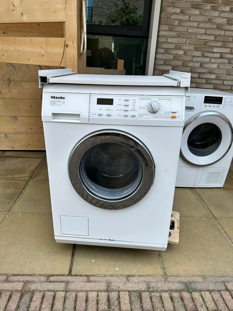 Miele wasmachine W 5903 W5903 soft care was machine, Ophalen, Gebruikt, 1200 tot 1600 toeren, 85 tot 90 cm
