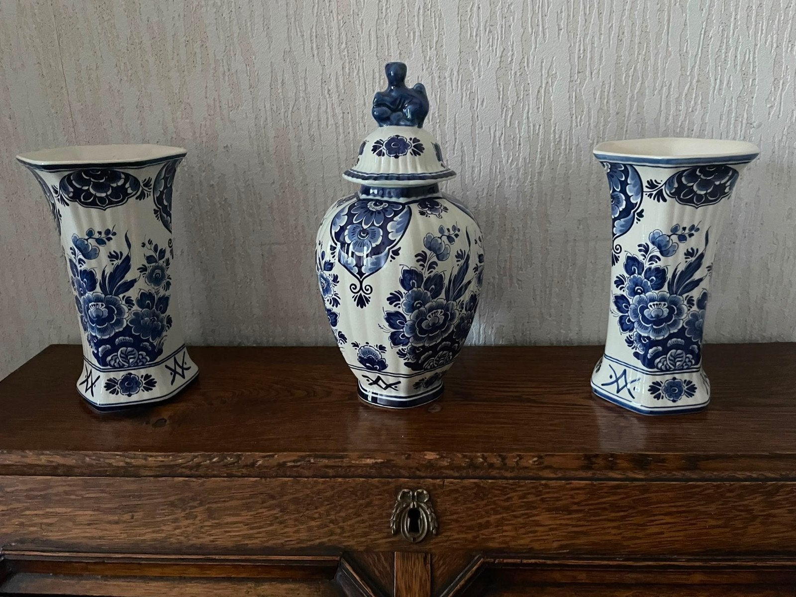 Delfts Blauwe Kaststel met certificaat, Antiek en Kunst, Ophalen