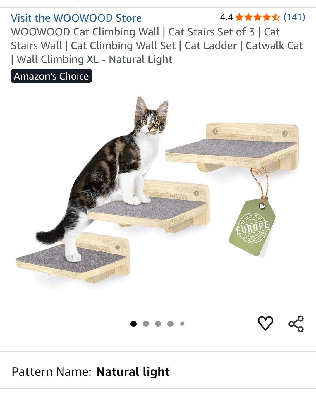 3 Woowood kattenplankjes met tapijt (nieuw), Ophalen of Verzenden, Zo goed als nieuw