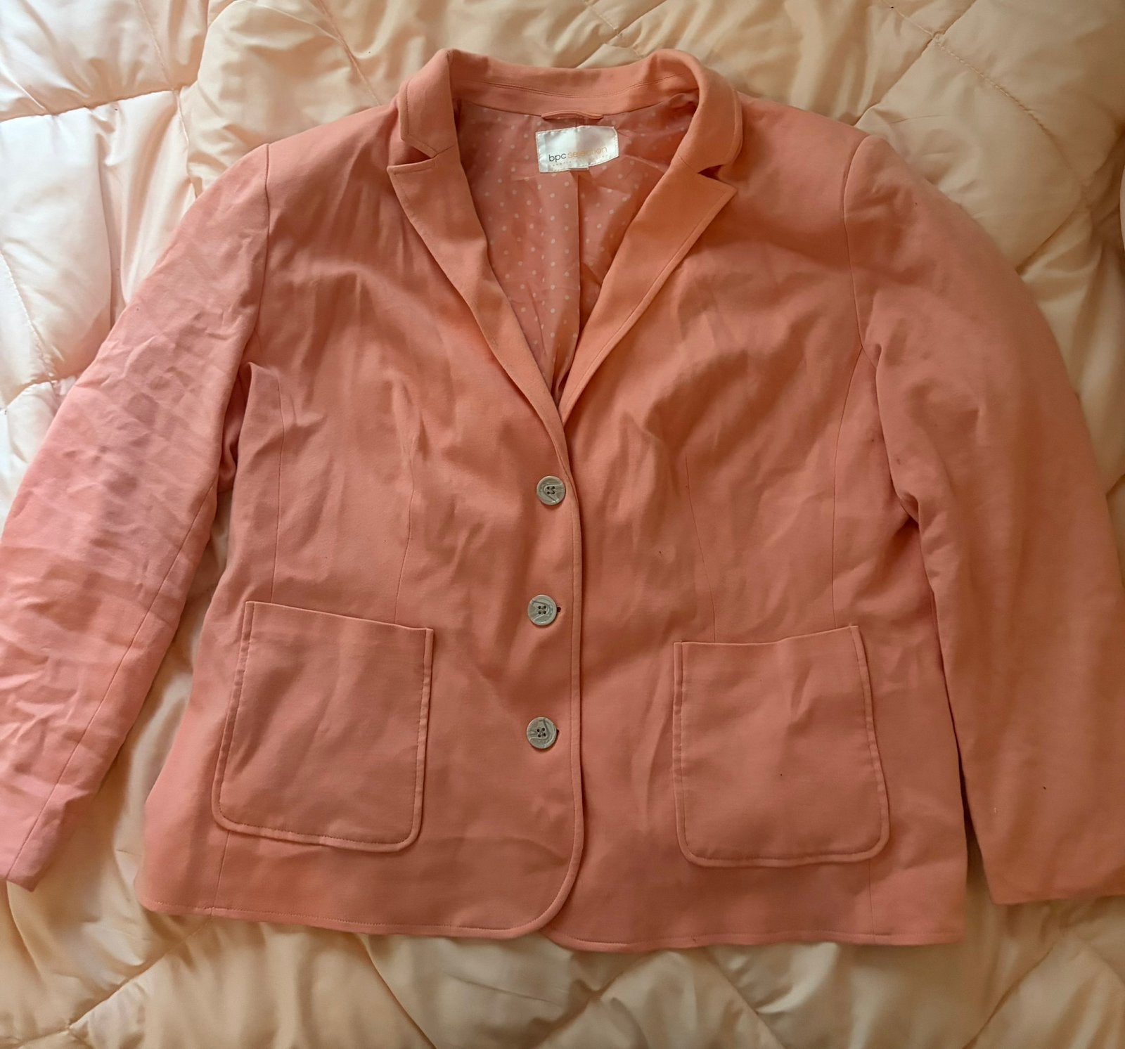 Mooie blazer perzik oranje, Ophalen, Zo goed als nieuw, Oranje