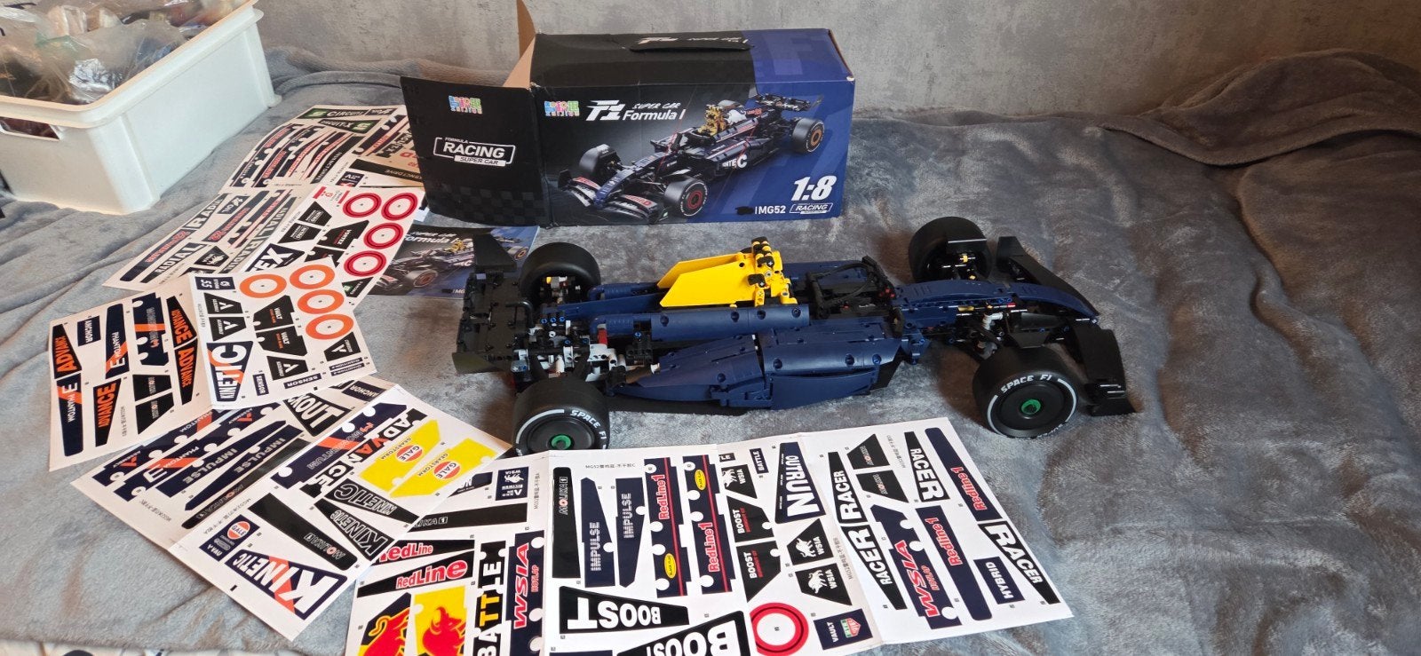 F1 Formule 1 Supercar Bouwpakket 1:8 Schaal, Ophalen of Verzenden, Gebruikt, Overige merken