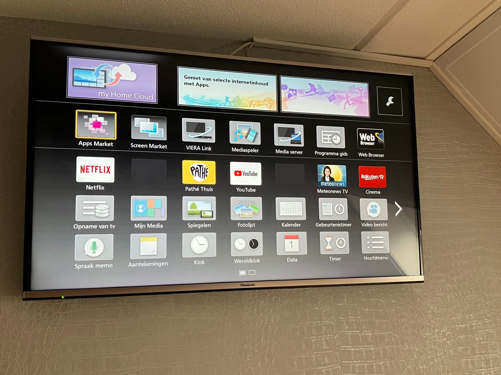Panasonic viera 47 inch led tv, Ophalen, LED, Panasonic, 50 Hz