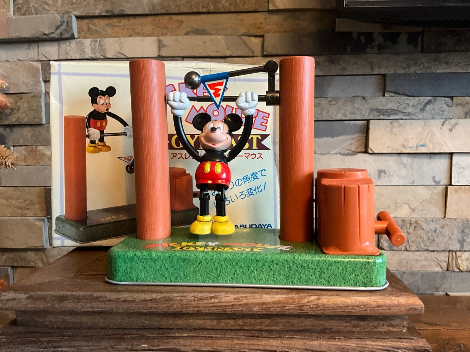 Antieke blikken Masudaya Mickey Mouse Gymnast Walt Disney, Ophalen of Verzenden, Zo goed als nieuw