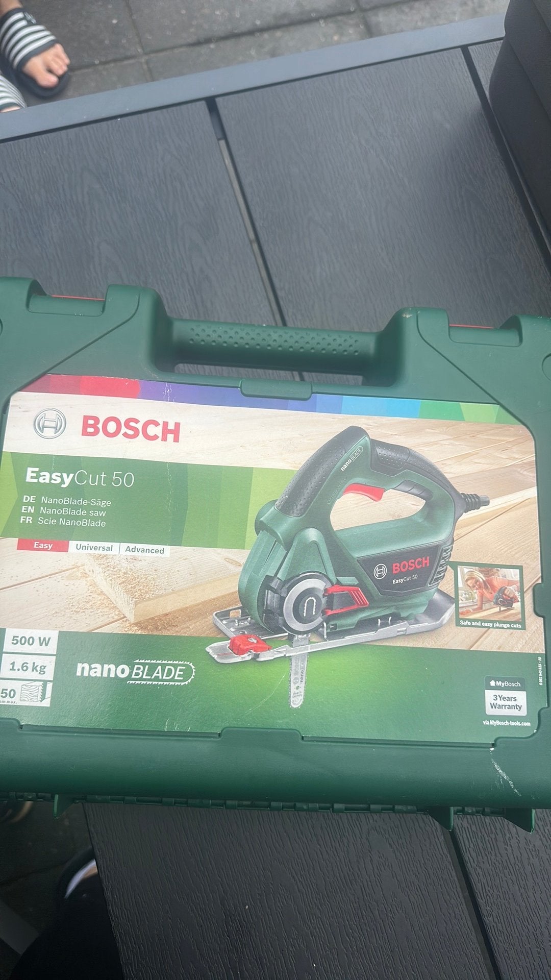 Bosch easycut50, Decoupeerzaag, Ophalen of Verzenden, Zo goed als nieuw, 30 tot 70 mm