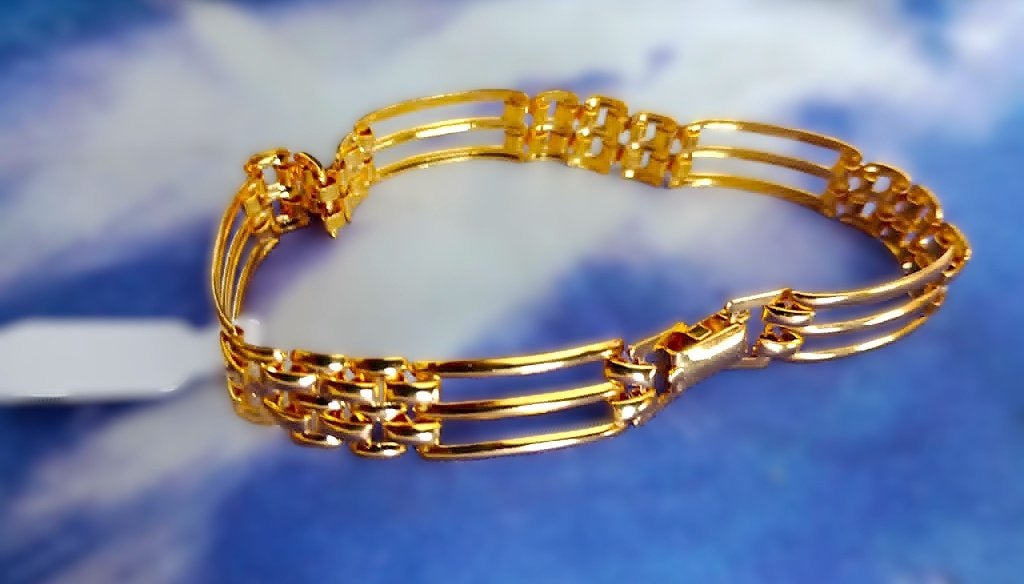 Paolo Dorelli Schakelarmband 3 micron dikke goudlaag S:17/19, Verzenden, Nieuw, Goud, Goud