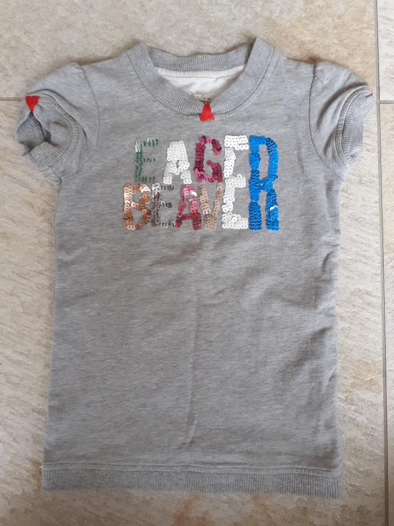 Eager Beaver sweater trui grijs maat 92 truitje korte mouwen, Meisje, Eager Beaver, Trui of Vest, Ophalen of Verzenden