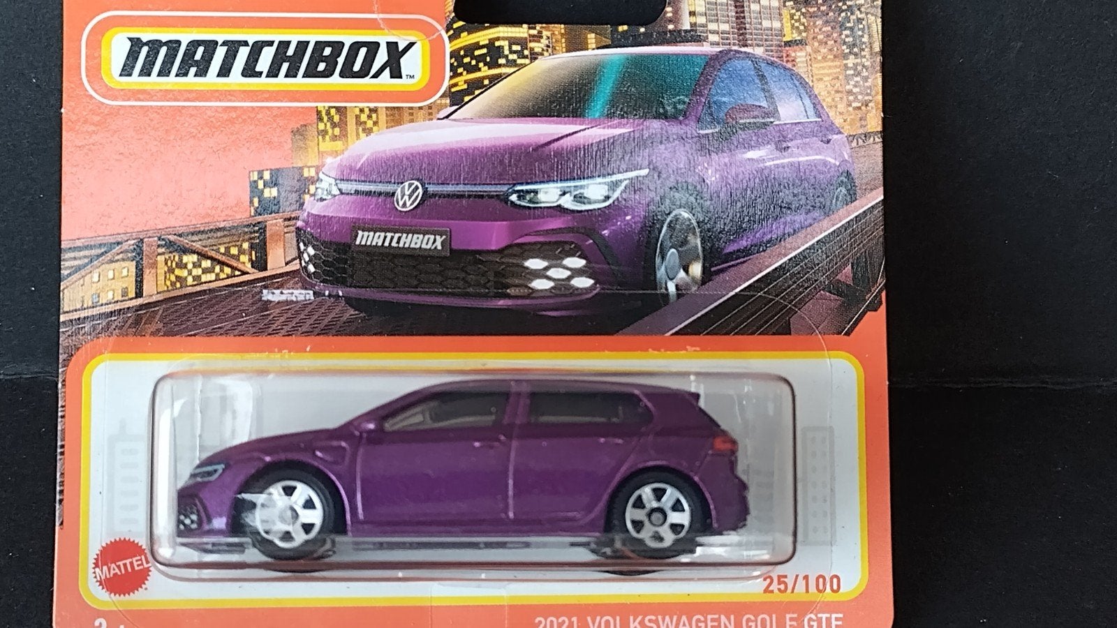 Volkswagen Golf Gte e 2021 1:64 3inch Matchbox Pol, Auto, Verzenden, ., Nieuw