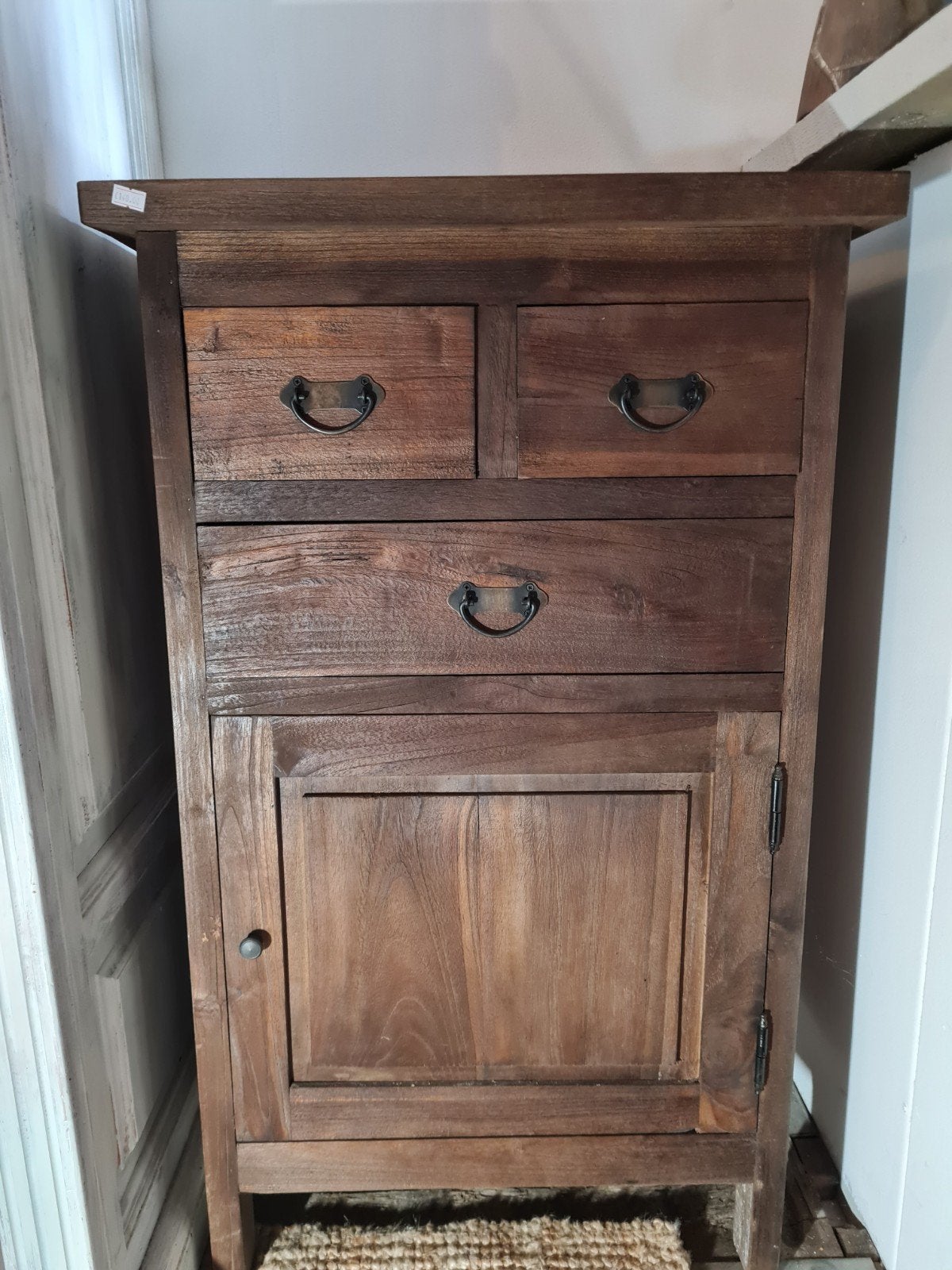 Mooi teak houten kastje, Ophalen