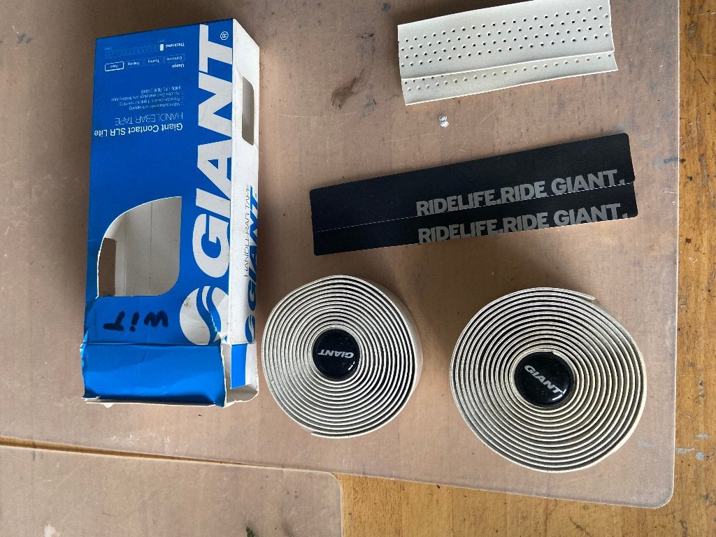 Giant Contact SLR Lite Stuurlint - Wit/Licht Beige (Nieuw), Overige materialen, Overige typen, Nieuw, Gravelbike