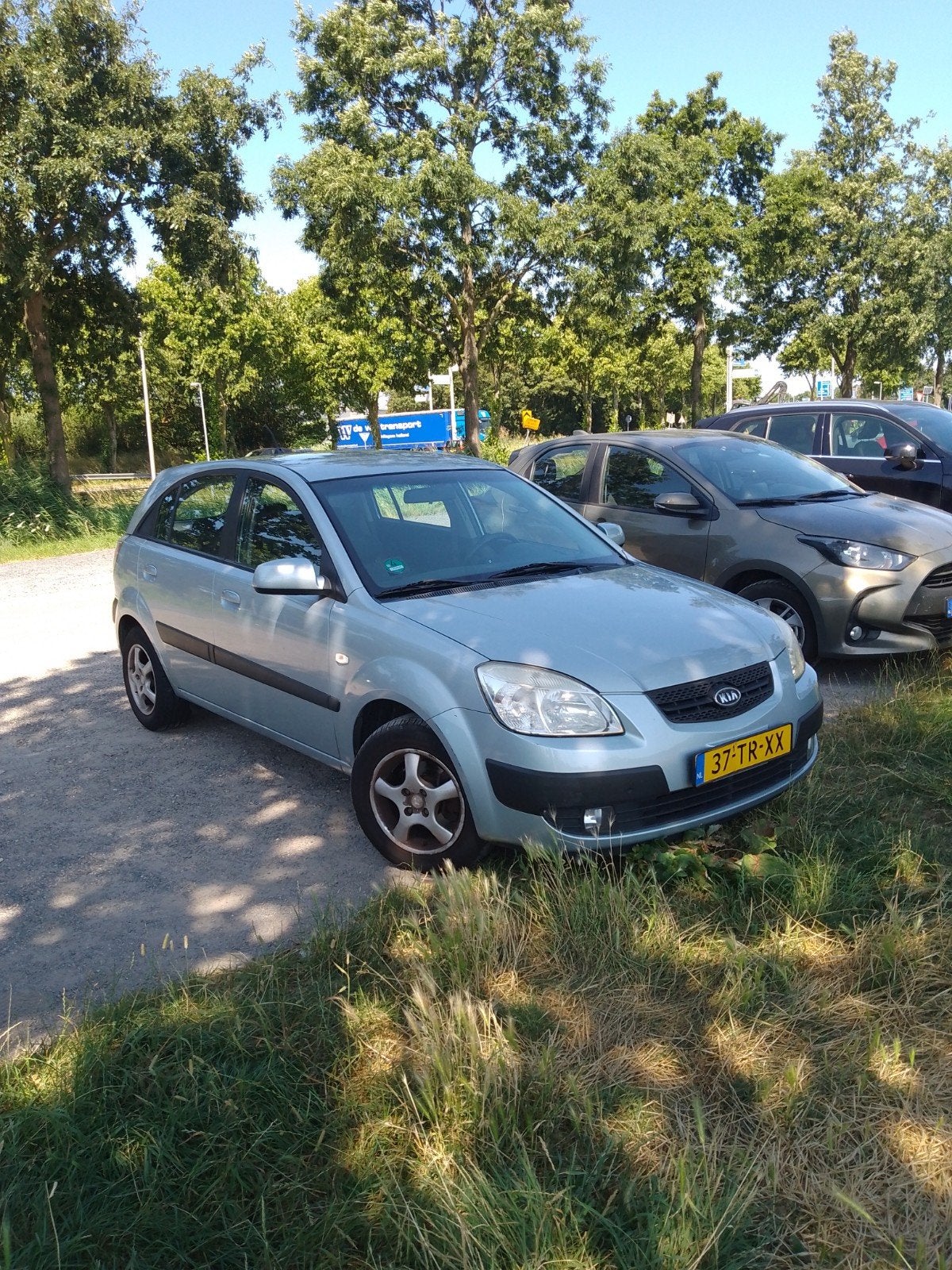 Kia Rio 1.4 HB 2007 Grijs, Auto's, Voorwielaandrijving, Stof, 4 cilinders, 1054 kg