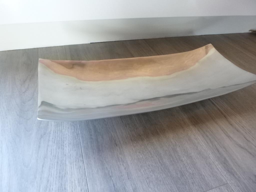 BOB aluminium schaal, afm. 61,5 x24,5 cm,  zgan, Huis en Inrichting, Woonaccessoires | Schalen en Manden, Overige materialen, Schaal