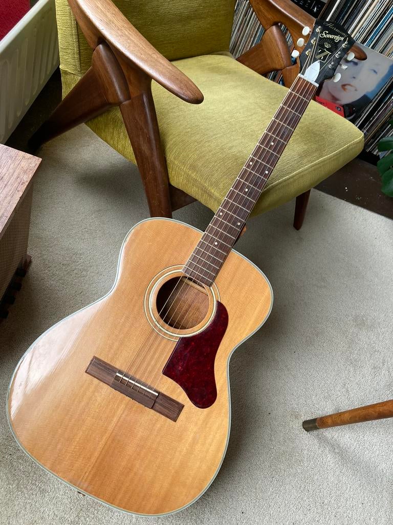 Gitaar Harmony sovereign 1203 1971 vintage, Muziek en Instrumenten, Snaarinstrumenten | Gitaren | Akoestisch, Ophalen, Gebruikt