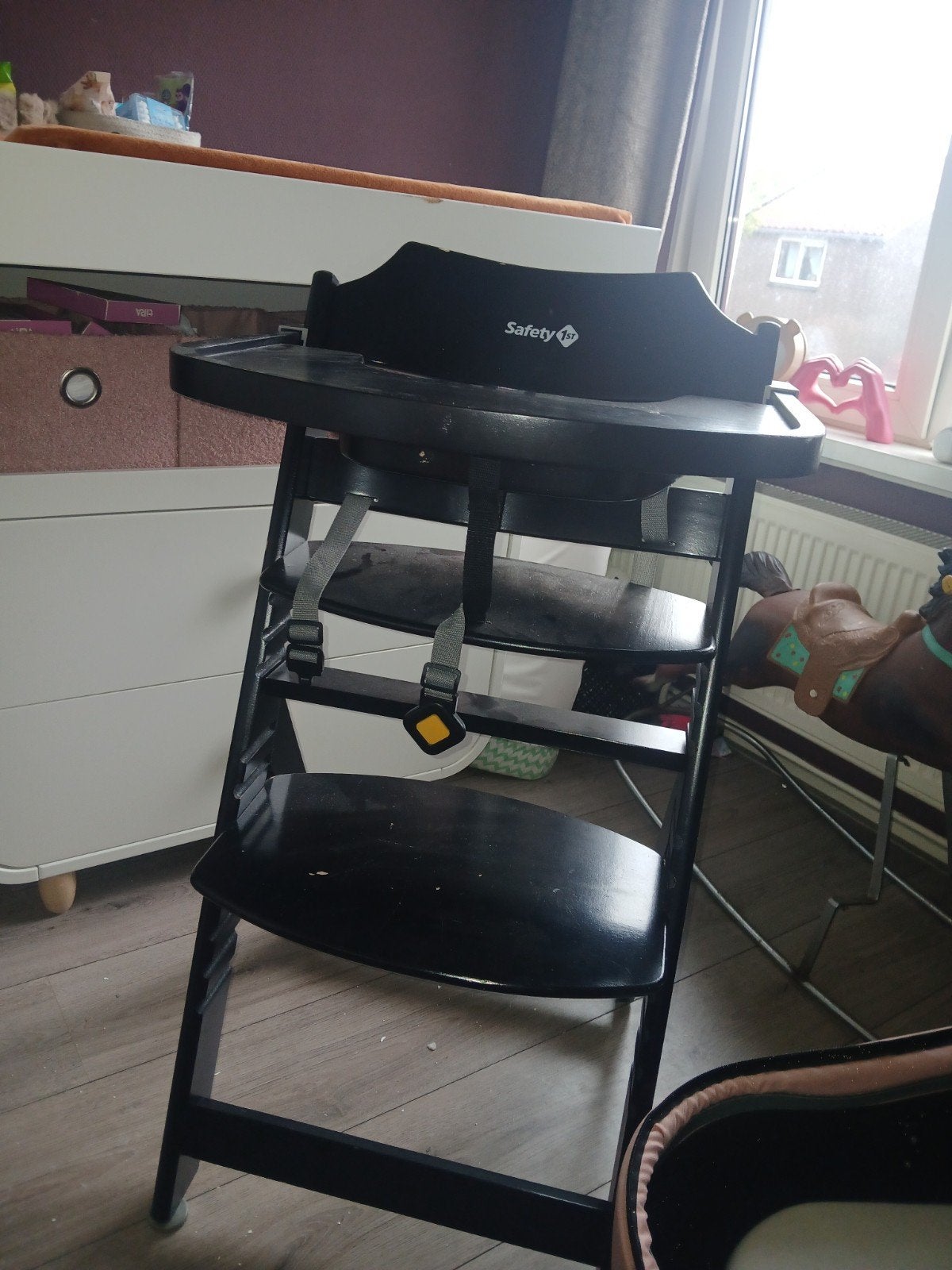 Safety 1st Meegroeistoel - Zwart, Kinderen en Baby's, Kinderstoelen, Ophalen of Verzenden, Gebruikt, Meegroeistoel, Gordel(s)