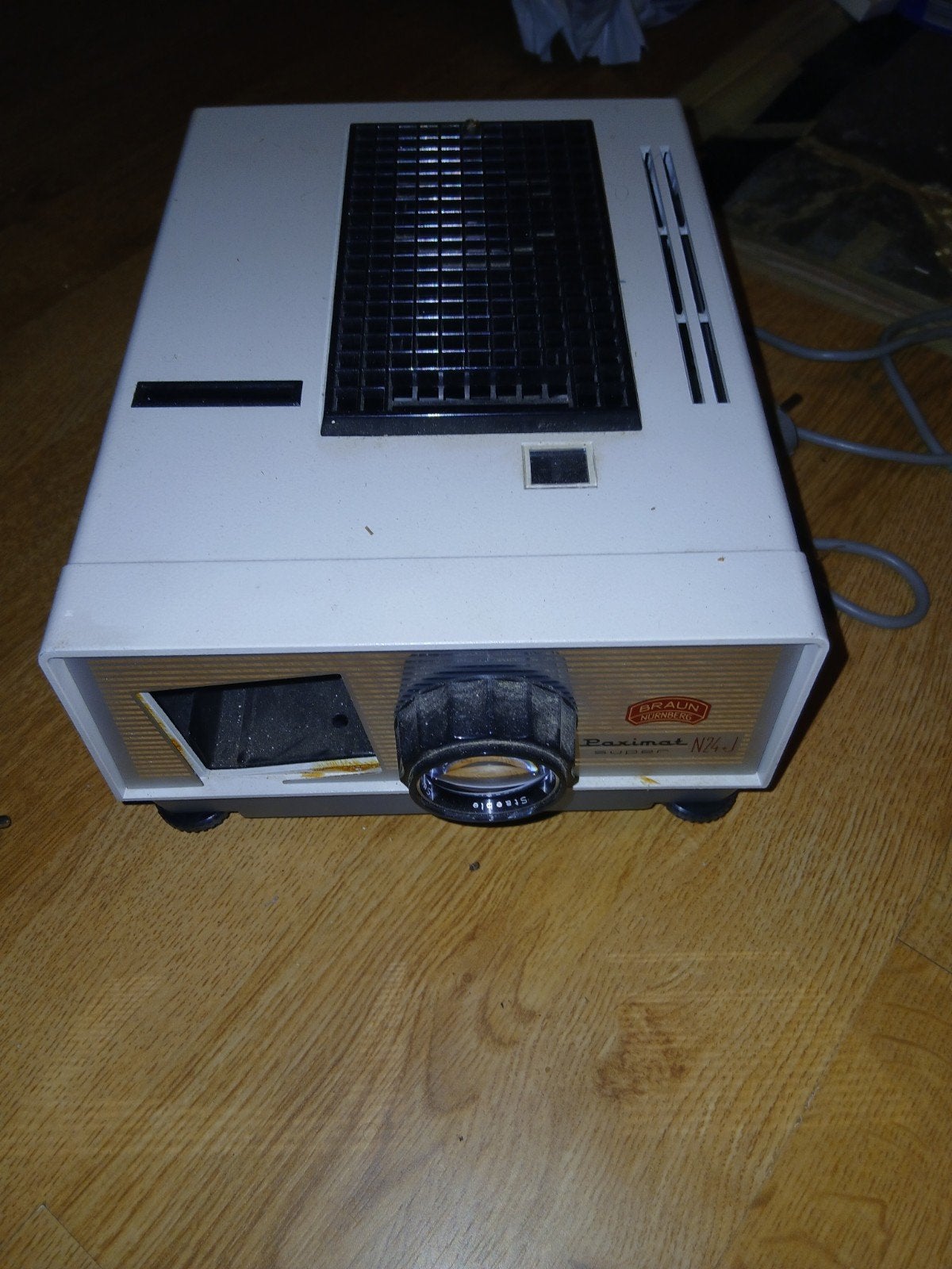 Braun Paximat N24 Super Diaprojector Vintage, Ophalen of Verzenden, Gebruikt, Met scherm