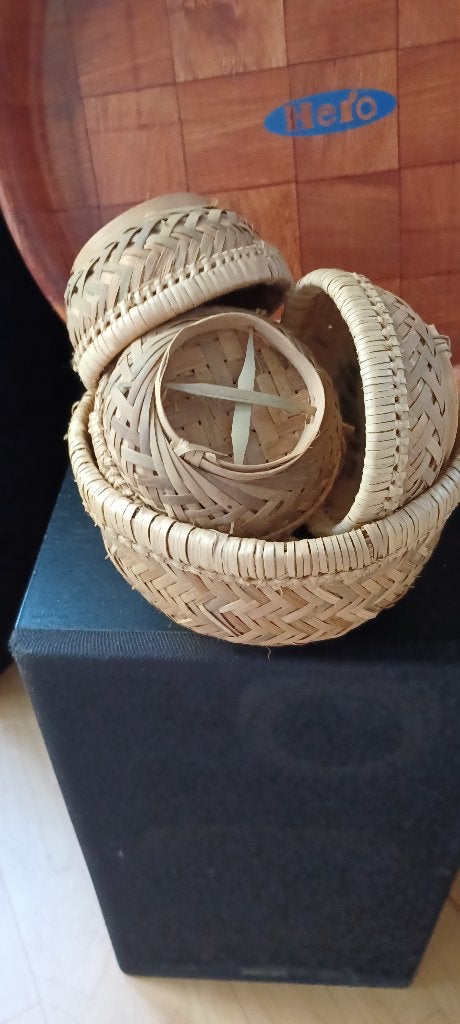 Indonesische Bamboe Schaaltjes /  Nestje, Verzenden