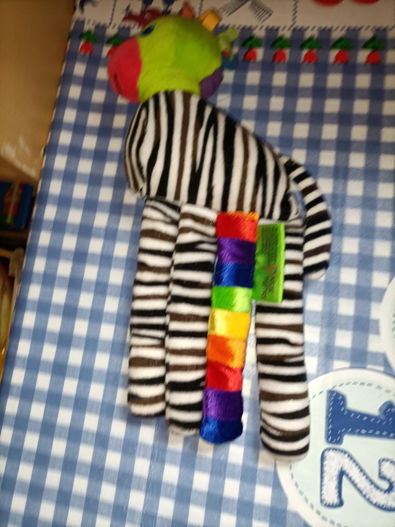 Zep knuffel Kids Rights Nicole van der Hurk Zebra vogel, Ophalen of Verzenden, Zo goed als nieuw, Overige typen