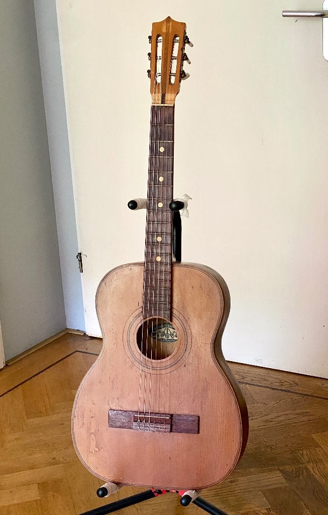 Vintage Klassieke Gitaar 1950-1960, Ophalen, Gebruikt, Klassieke of Spaanse gitaar