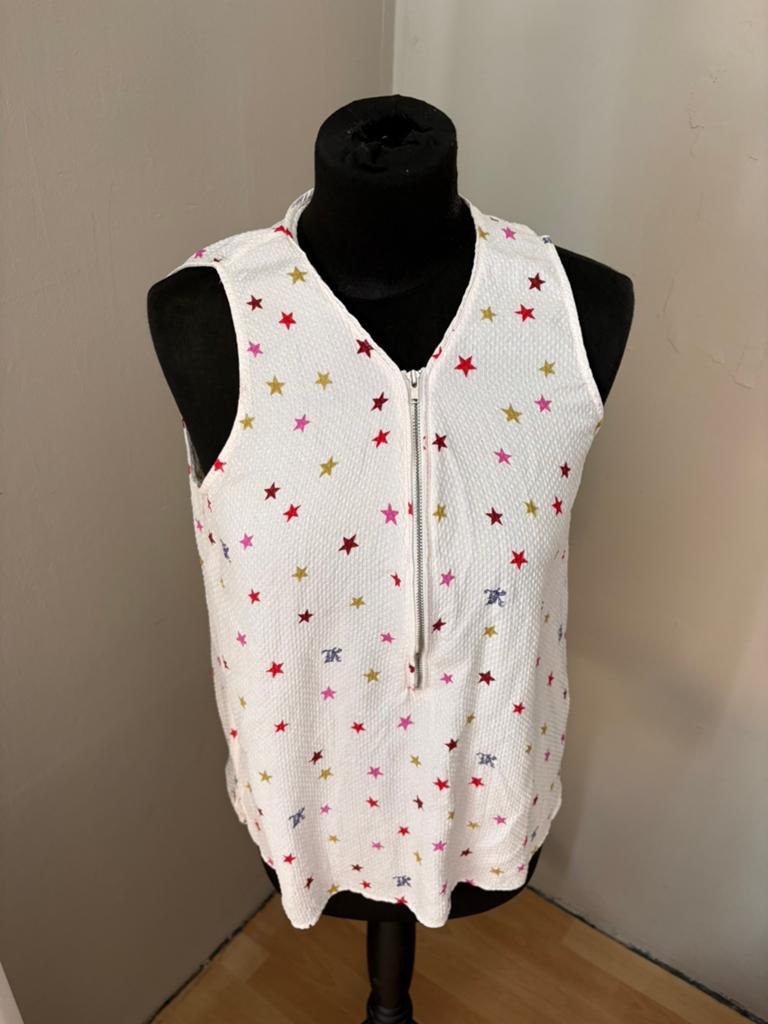 The Kooples mooie 100% zijden mouwloze top mt L ZGAN, Kleding | Dames, Tops, Wit, Maat 42/44 (L), Ophalen of Verzenden, Zo goed als nieuw