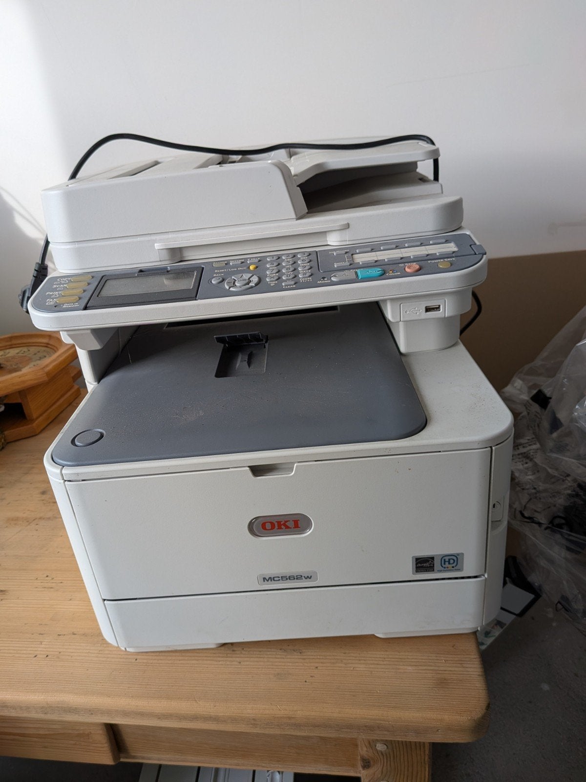 Oki MC562w Professionele All-in-one Printer Scanner Fax, Computers en Software, Ophalen, All-in-one, Draadloos, Zo goed als nieuw