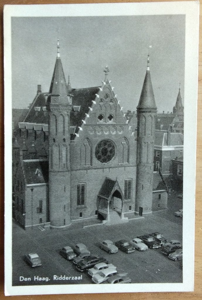 Den Haag, Ridderzaal 1958. Klf, Verzamelen, Ansichtkaarten | Nederland, Verzenden, 1940 tot 1960, Gelopen, Zuid-Holland
