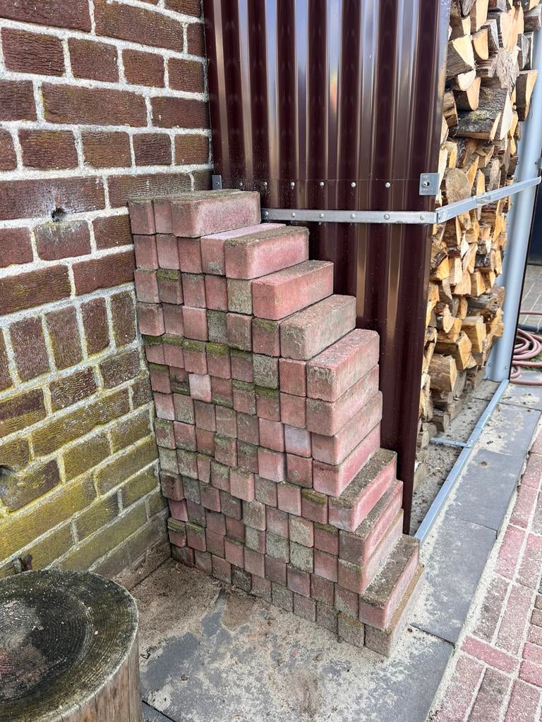 Klinkers tuin, Ophalen, Gebruikt, Klinkers, Minder dan 5 m²