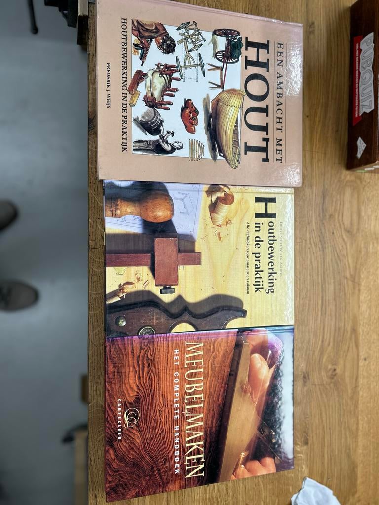 Houtbewerking Boeken Set: Praktijk & Meubelmaken, Ophalen, Gelezen, Houtbewerking