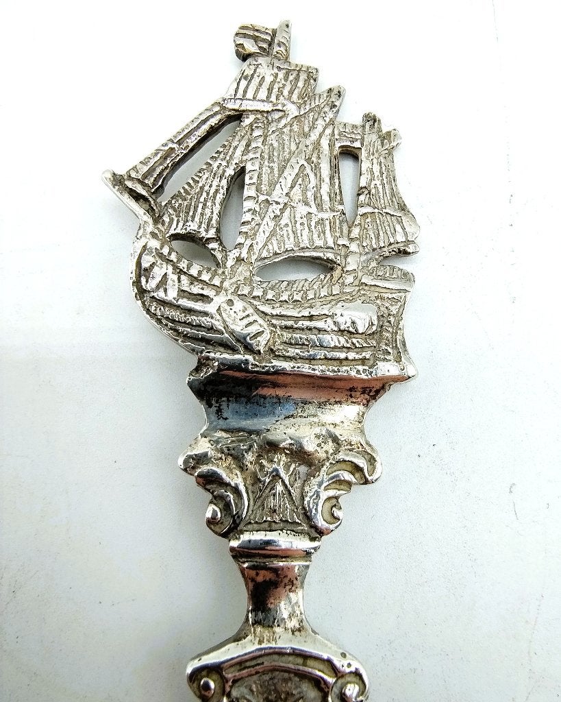 Zilveren gelegenheidslepel, A. Wijngaarden, Leeuwarden, 1775, Verzenden, Zilver