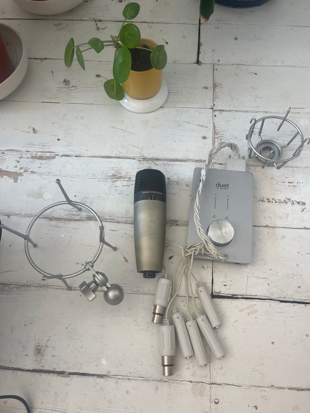 Apogee Duet Audio Interface met Microfoon en Accessoires, Ophalen, Gebruikt, Studiomicrofoon