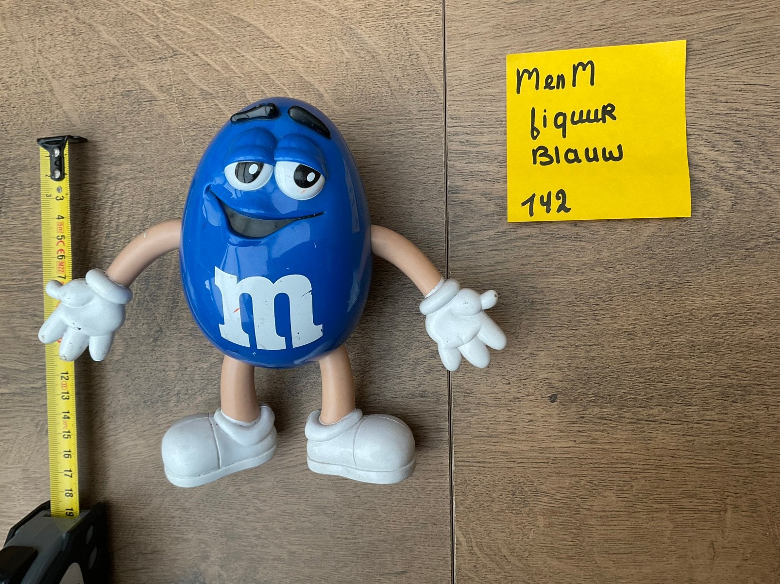 Gebruikt blauw MenM of M&M figuur flexibele ledematen, Ophalen, Gebruikt, Overige typen