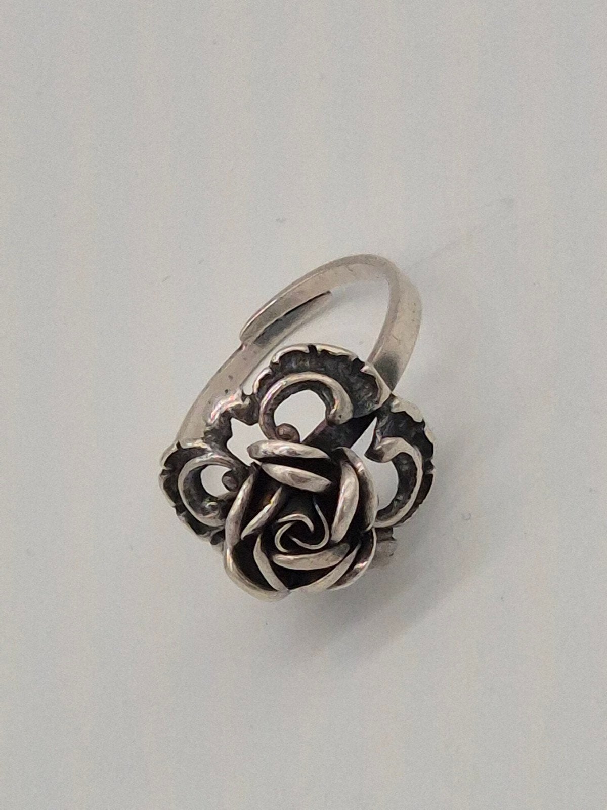 Mooie zilveren vintage ring TEKA maat 20, Gebruikt, Verzenden, 19 tot 20, Dame