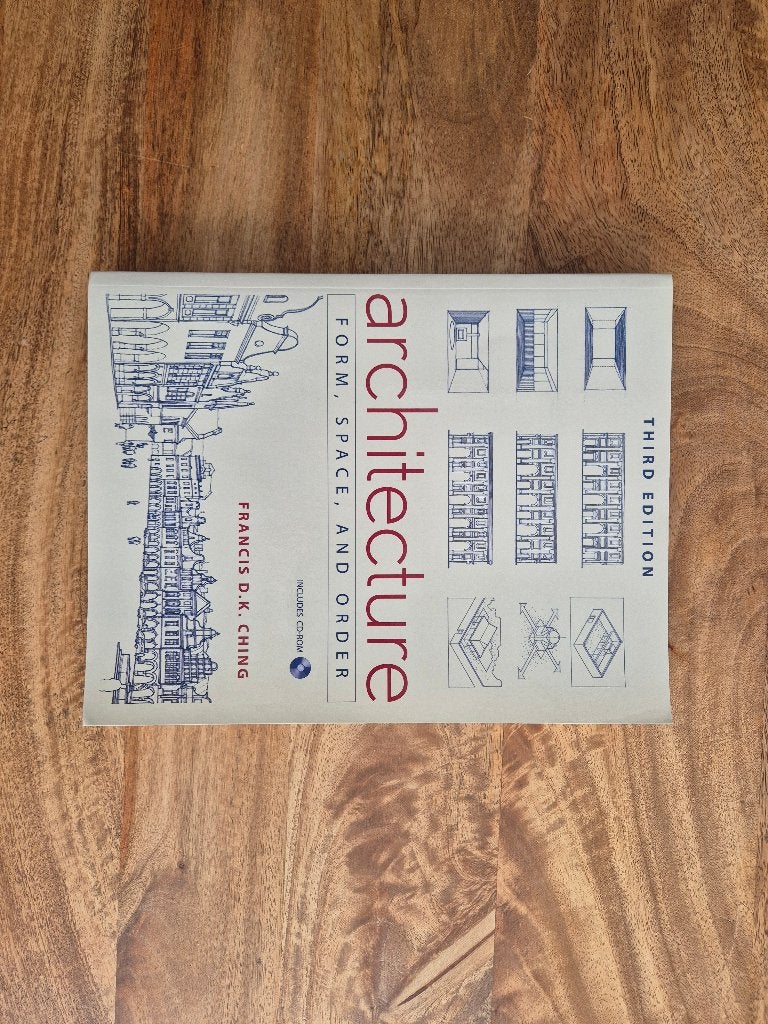 Boek Architecture Form Space and Order, Boeken, Onbekend, Ophalen of Verzenden, Zo goed als nieuw, Bouwkunde