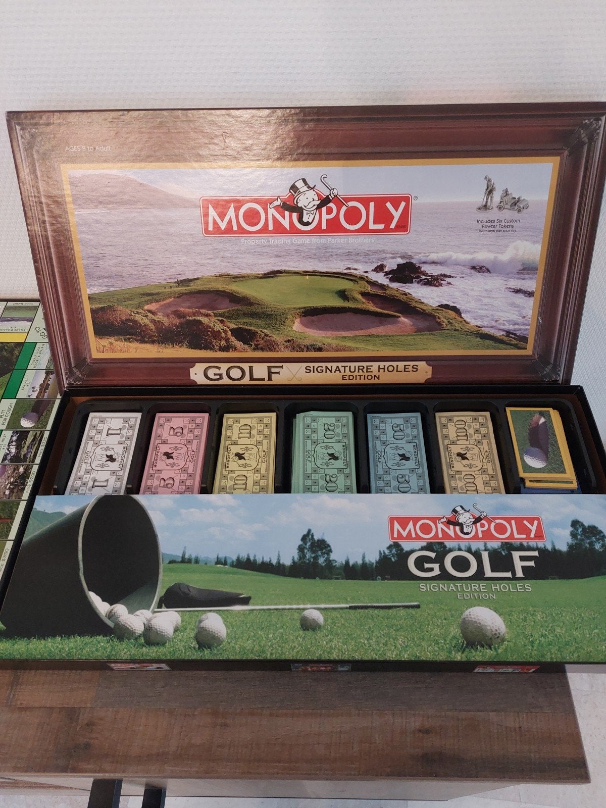 Monopoly Golf Signature Holes Edition, Drie of vier spelers, Ophalen of Verzenden, Zo goed als nieuw, Parker Brothers