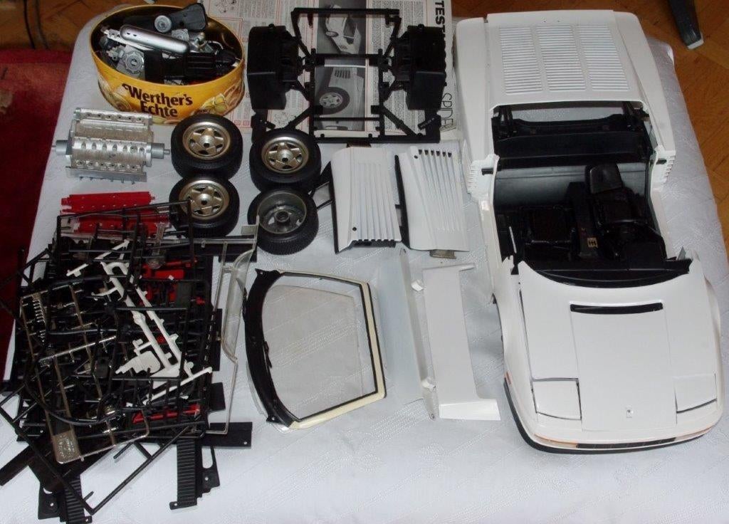 Bulkonderdelen voor Pocher Testarossa Ferrari-modellen in sc, Ophalen of Verzenden, Zo goed als nieuw, 1:5 t/m 1:8, Auto