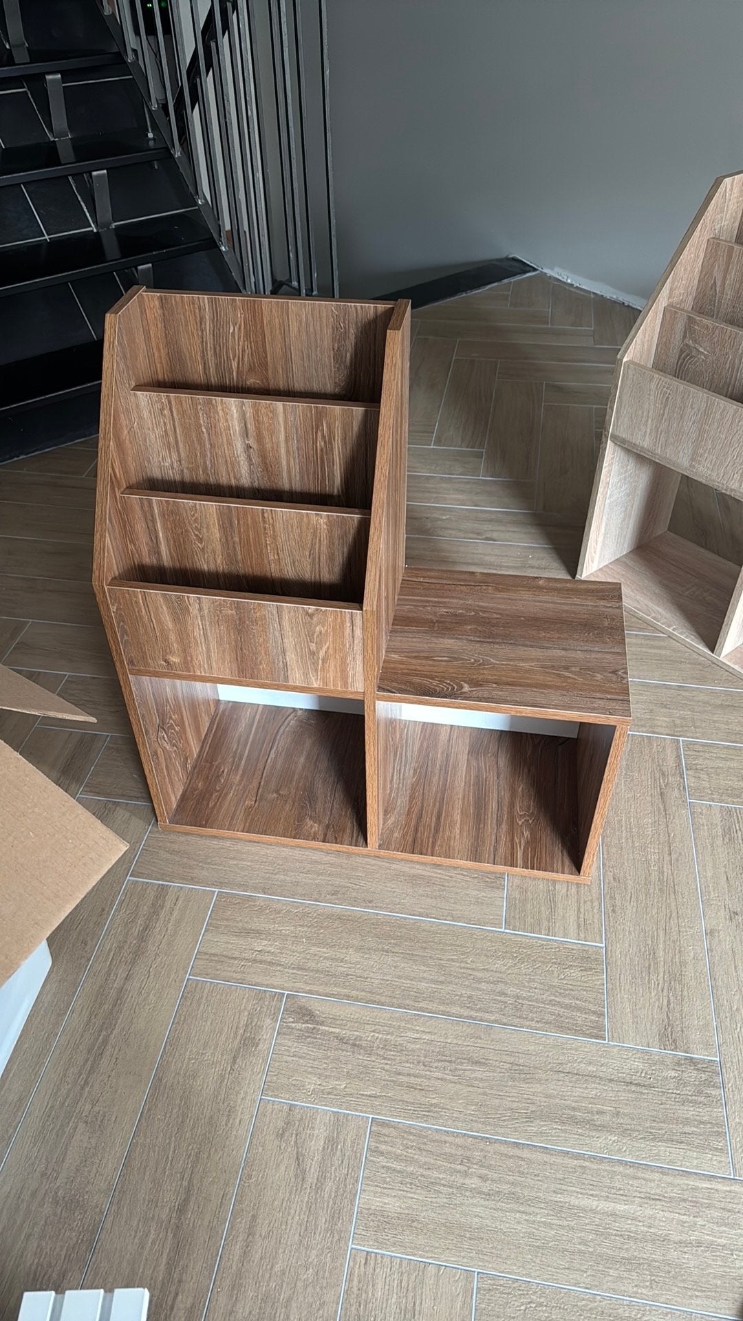 VidaXL kinderboekenkast / tijdschriftenrek, Kinderen en Baby's, Kinderkamer | Commodes en Kasten, Kast, Zo goed als nieuw, 75 tot 100 cm