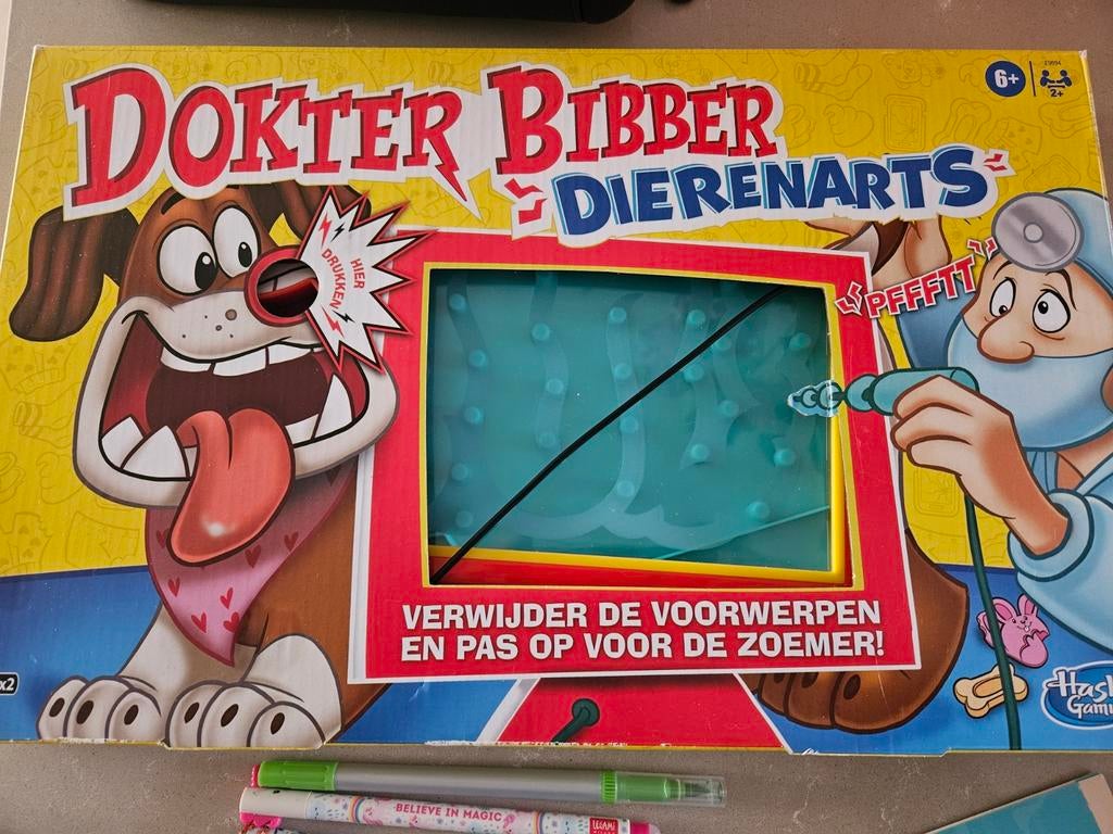 Dokter Bibber dierenarts Zo Goed Als Nieuw!, Ophalen of Verzenden, Zo goed als nieuw, Een of twee spelers, Hasbro