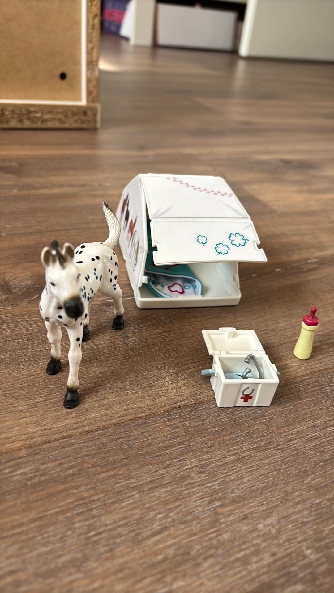 Tent met paard van Schleich, Ophalen of Verzenden, Gebruikt