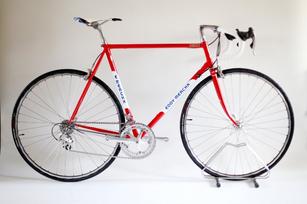 Racefiets Eddy Merckx, Fietsen en Brommers, Fietsen | Racefietsen, 28 inch, Staal, Velgrem, Zo goed als nieuw