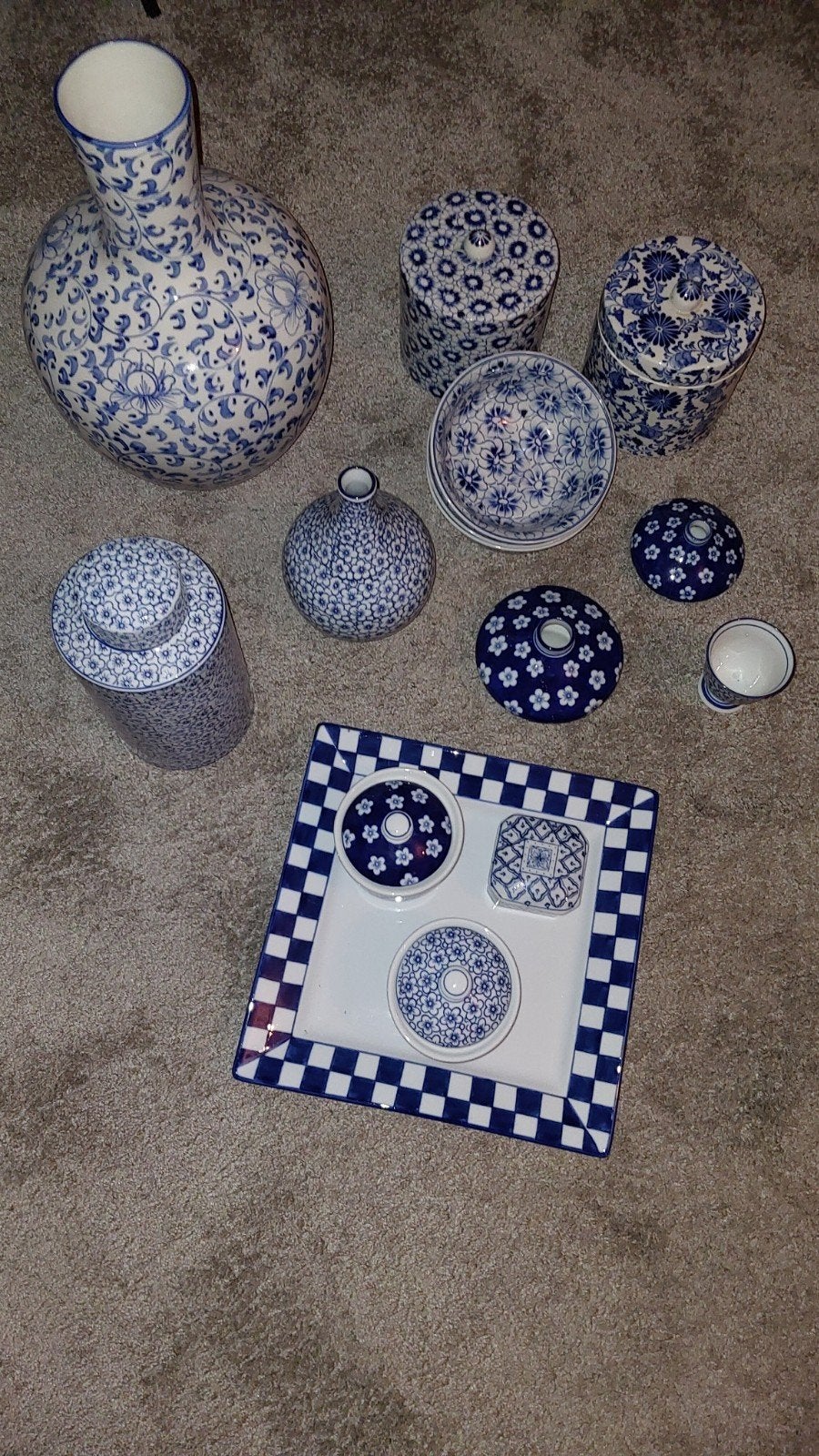 Prachtig Delfts Blauw Servies en Decoratie Set, Ophalen of Verzenden
