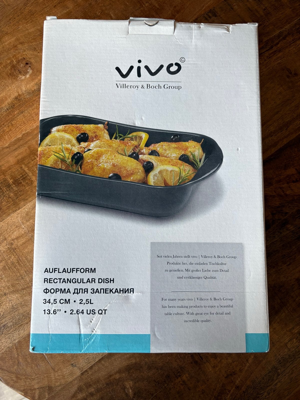 Vivo Villeroy & Boch Ovenschaal, Overige typen, Nieuw, Ophalen of Verzenden, Steen/keramiek
