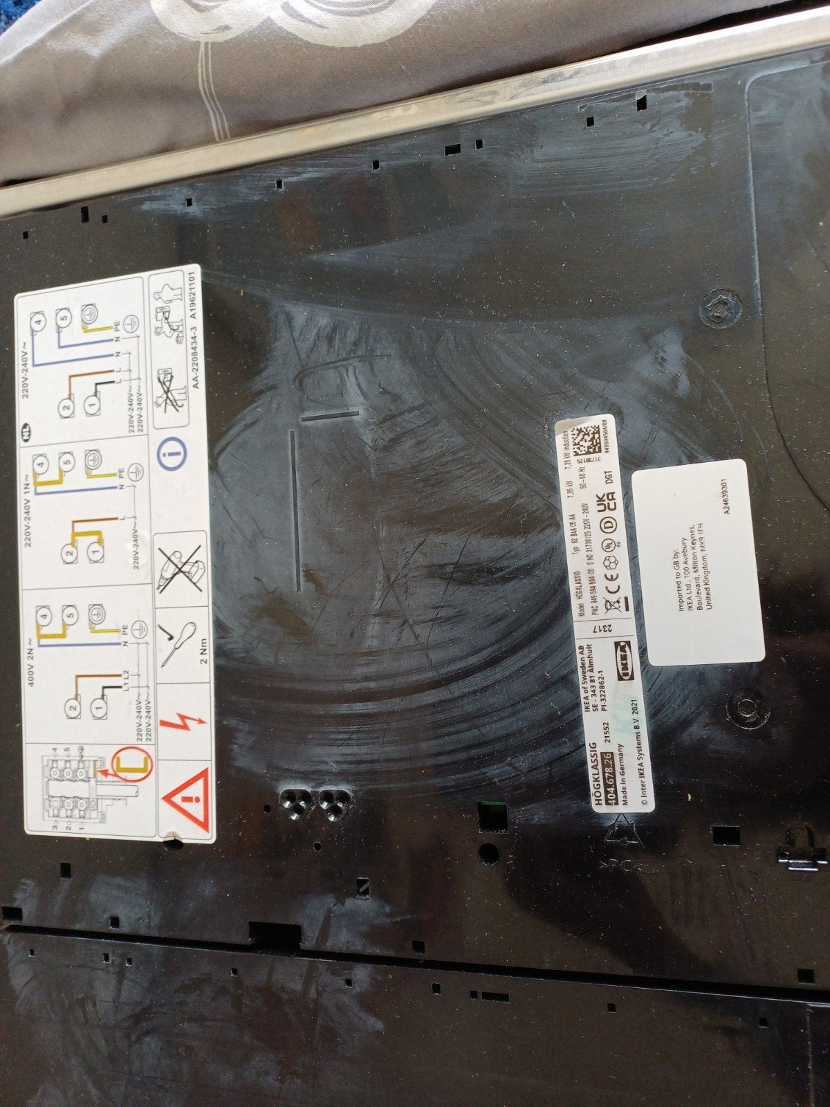 IKEA MÖJLIG Elektrische Kookplaat - Inductie, Witgoed en Apparatuur, Kookplaten, Gebruikt, Inbouw, Inductie, 4 kookzones