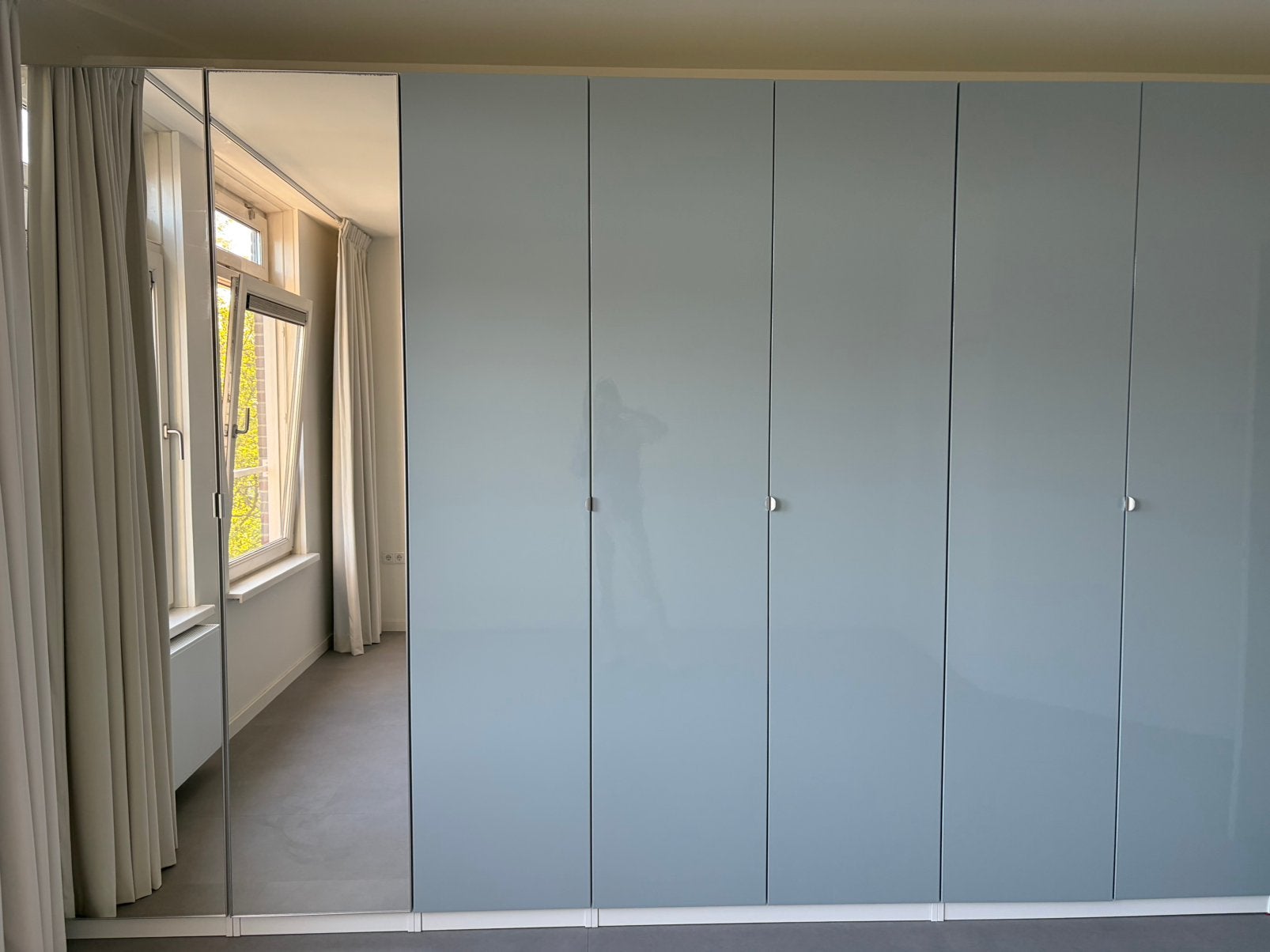 IKEA 5x Pax FARDAL deur 50x229cm hoogglans licht grijsblauw, Ophalen, 200 cm of meer, 50 tot 100 cm, Zo goed als nieuw