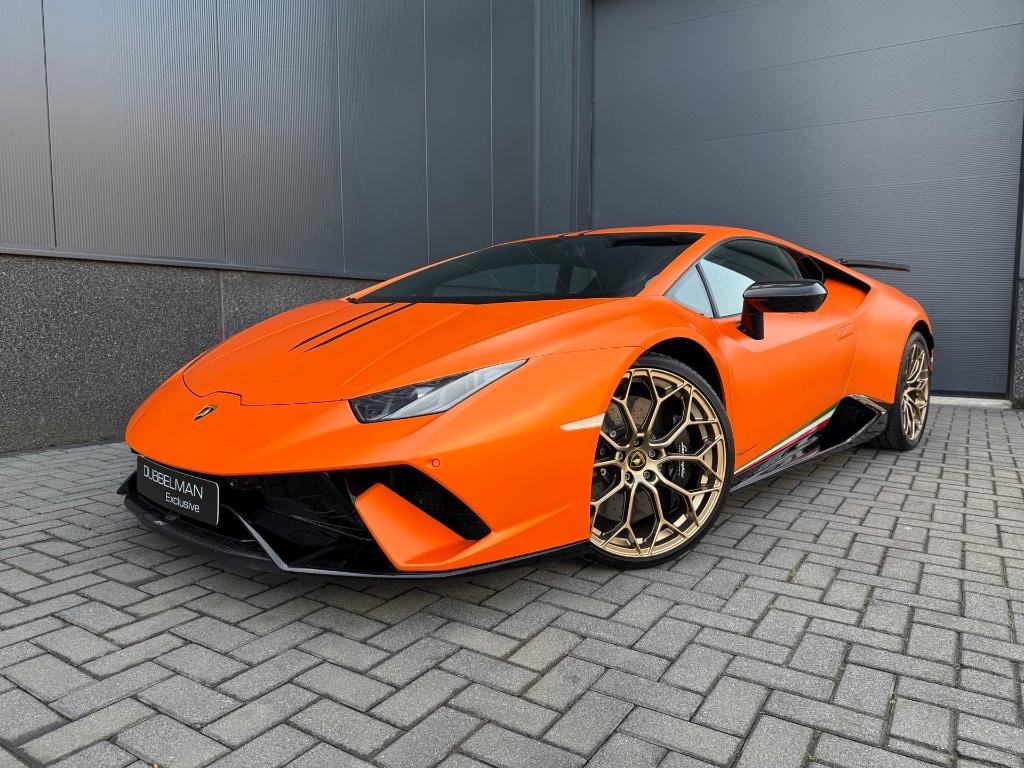Lamborghini Huracán Performante 5.2 V10 | Lift | Full PPF, Auto's, Lamborghini, Automaat, Electronic Stability Program (ESP), Zwart