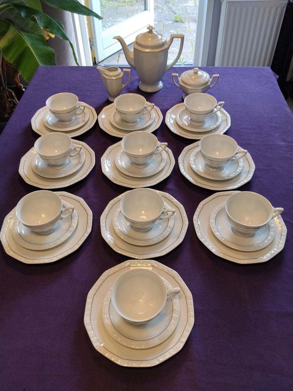 Rosenthal Maria GoldenLine Koffie/Theeservies, Antiek en Kunst, Ophalen