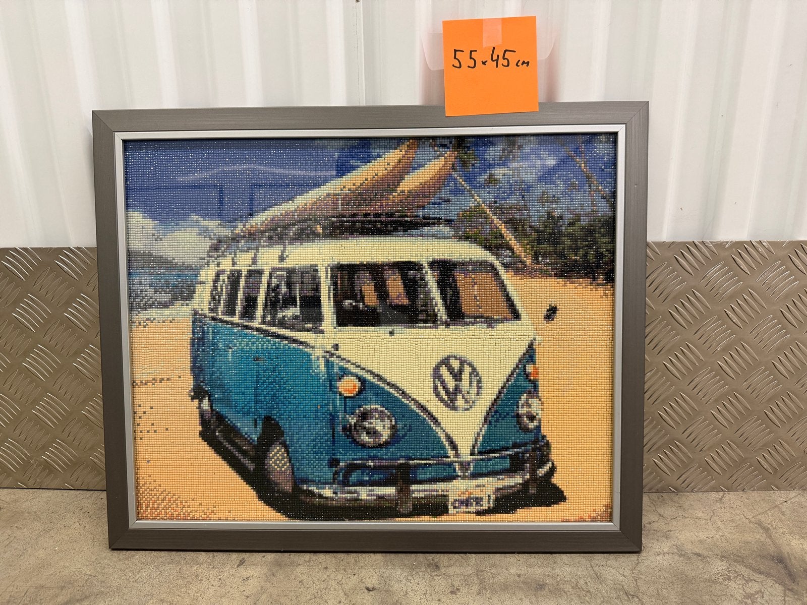 Volkswagen T1 Bus print in lijst | 55x45 cm., Ophalen, Gebruikt, Print, 5 – 50