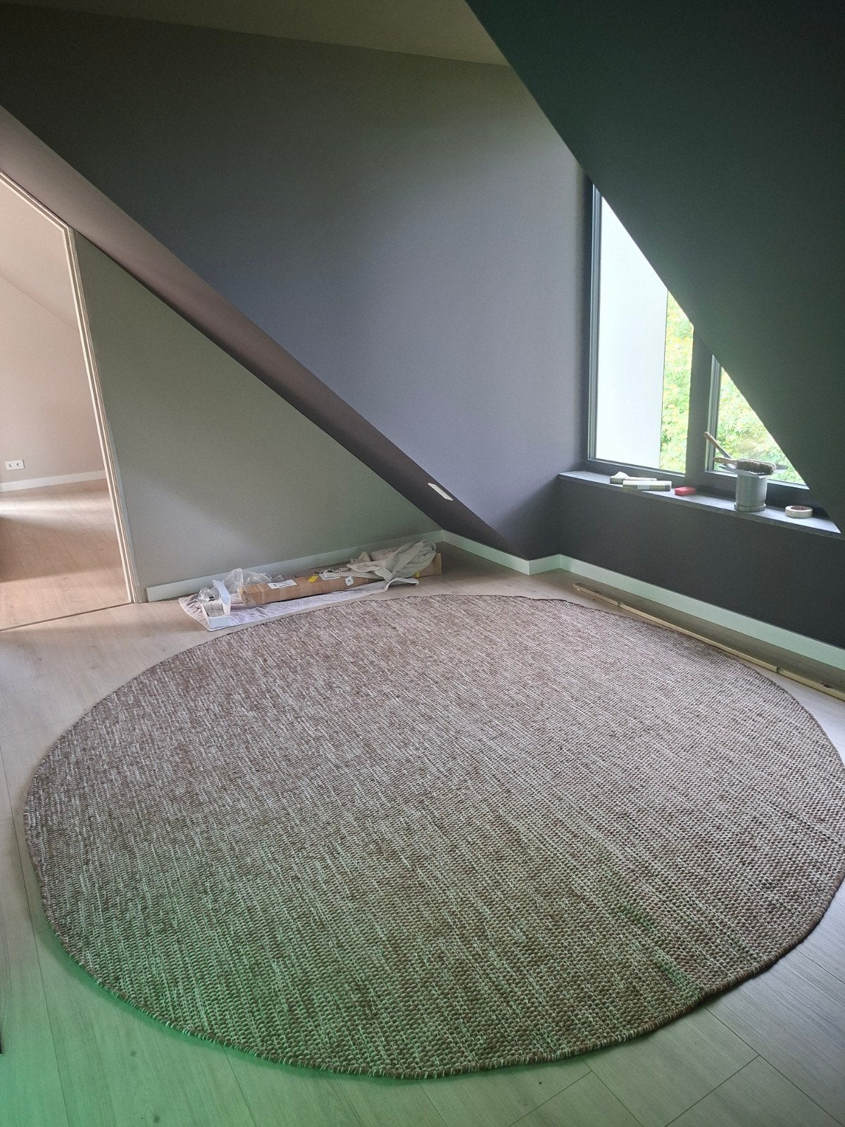 Groot NIEUW rond vloerkleed 300cm diameter, Huis en Inrichting, Stoffering | Tapijten en Kleden, Nieuw, 200 cm of meer, 200 cm of meer