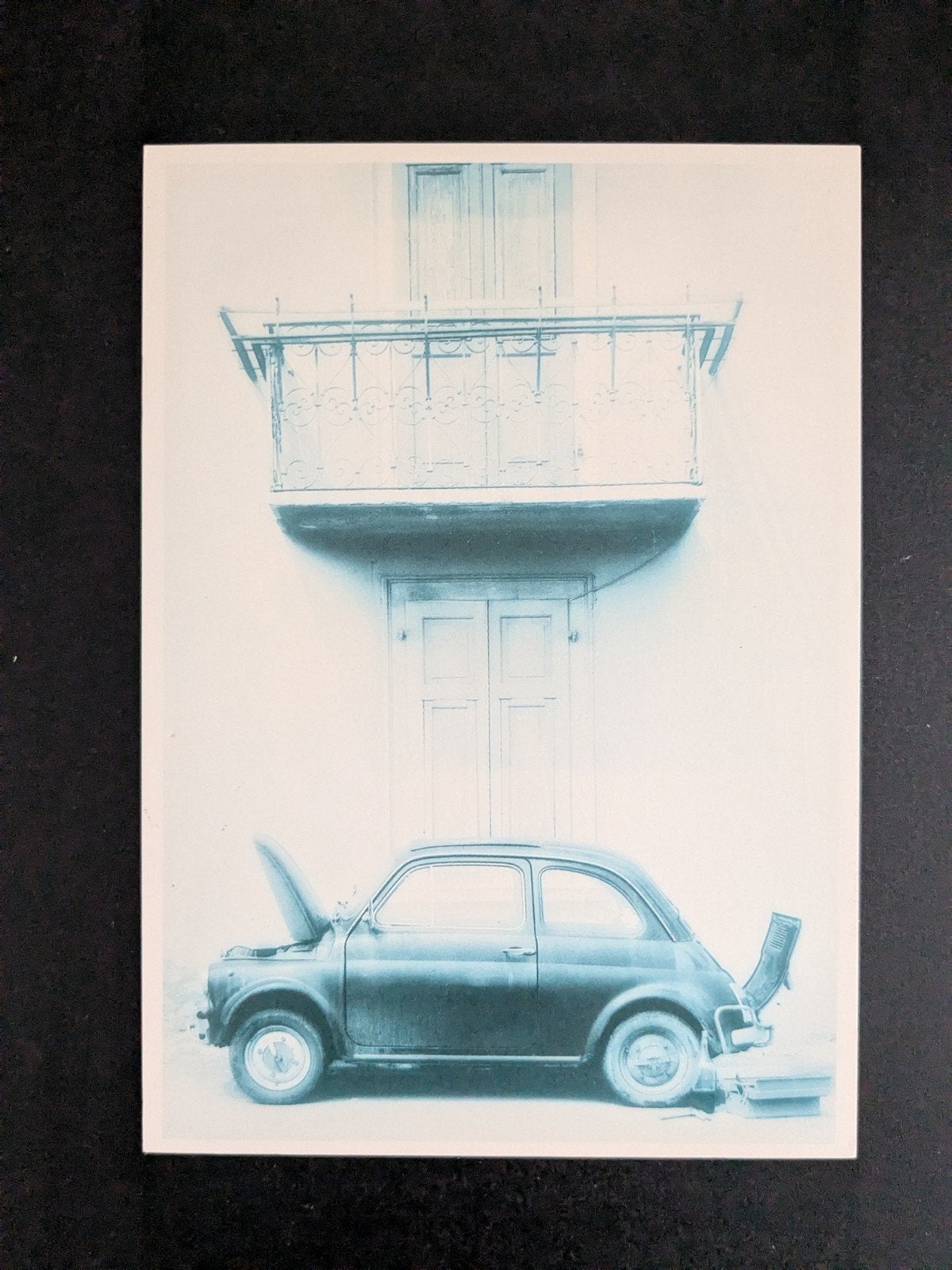 Ansichtkaart Fiat 500, Ophalen of Verzenden, 1980 tot heden, Ongelopen, Voertuig