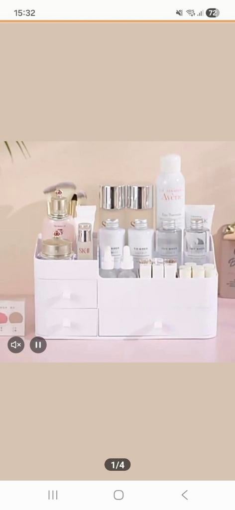 Make-up Organizer met Lades - Wit, Gehele gezicht, Wit, Nieuw, Ophalen of Verzenden