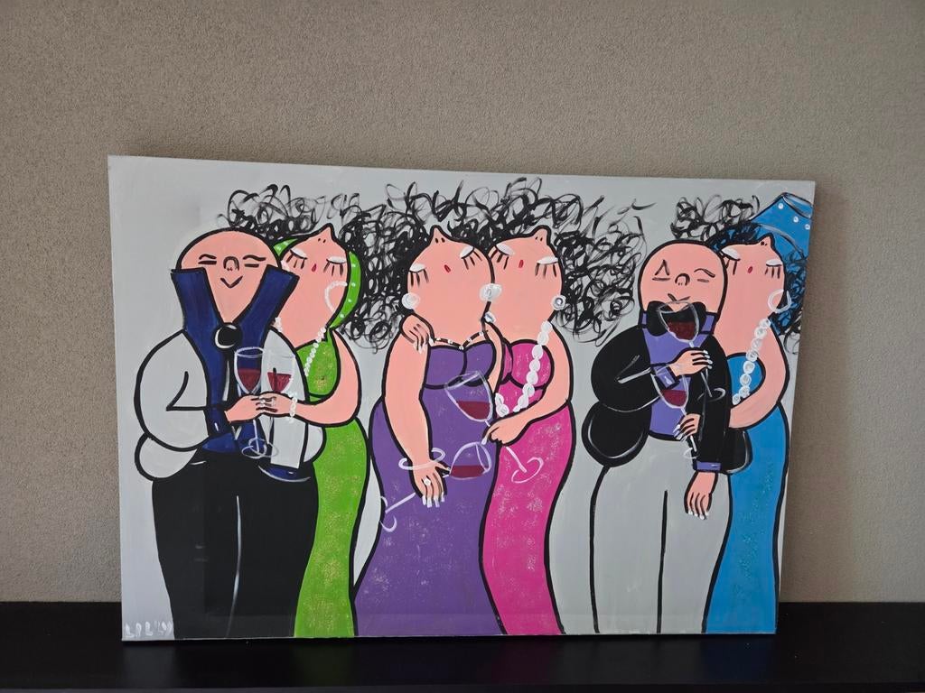 Schilderijen van dikke dames, Antiek en Kunst, Kunst | Schilderijen | Modern, Ophalen