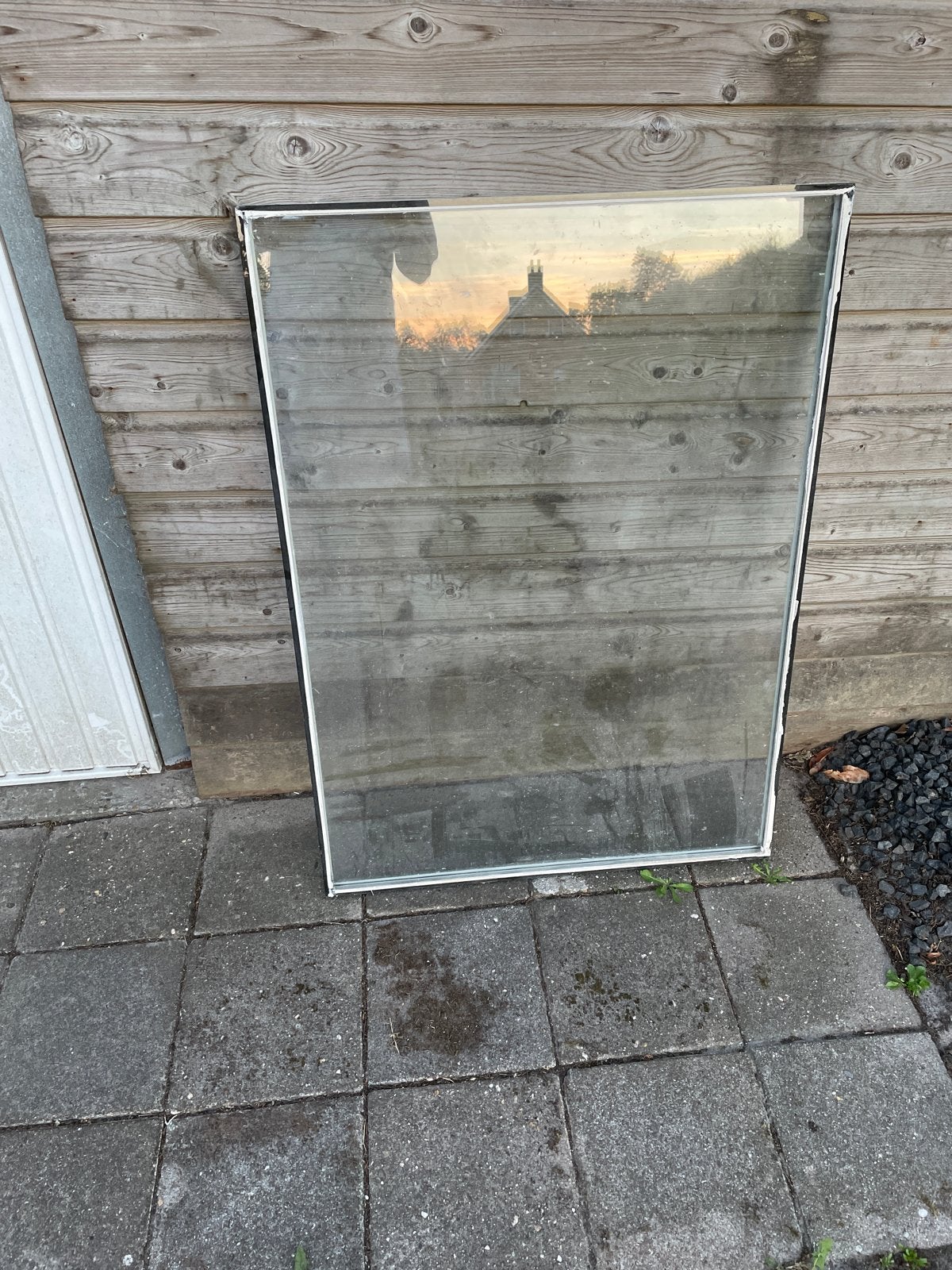 Twee thermopane glazen 1153x826, Ophalen, Gevelraam of Ruit, Gebruikt, 80 tot 120 cm
