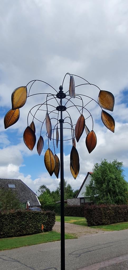 WINDMOLEN / HERFSTBLAD / windspinner, Tuin en Terras, Windwijzers en Windmolens, Huis en tuin decoratie Marie, Nieuw, Info@huisentuindecoratiemarie.nl